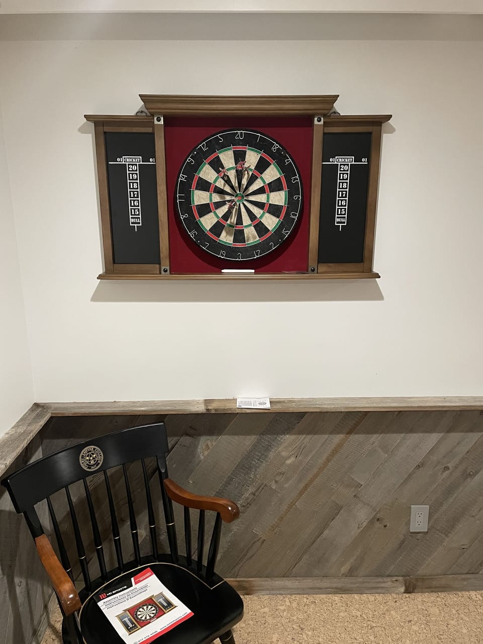 Basement dartboard