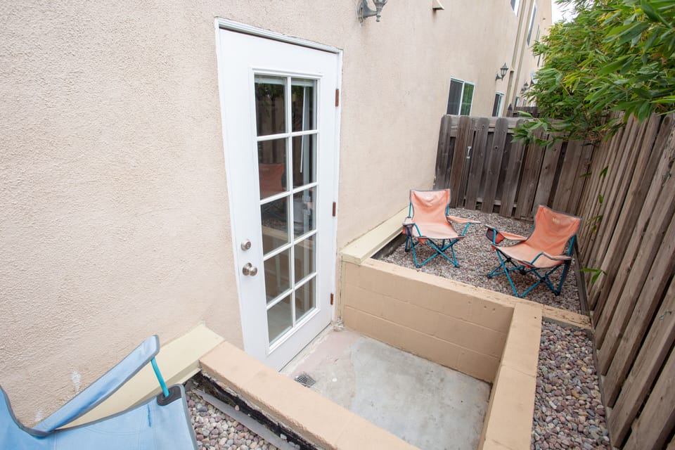 patio off of master (***NOTE- these are small chairs-not regular adult sized)