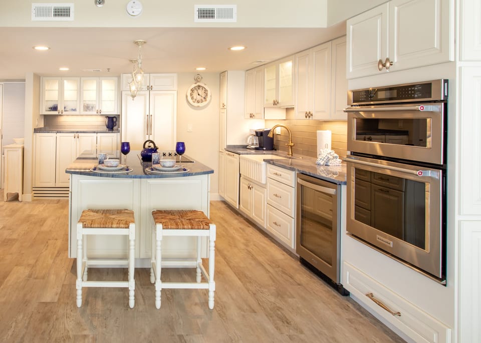 The Gourmet Kitchen from the Living Room.