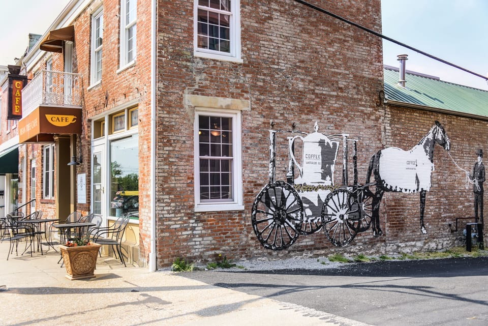 local coffee shop has great breakfasts and lunch - 10 min walk