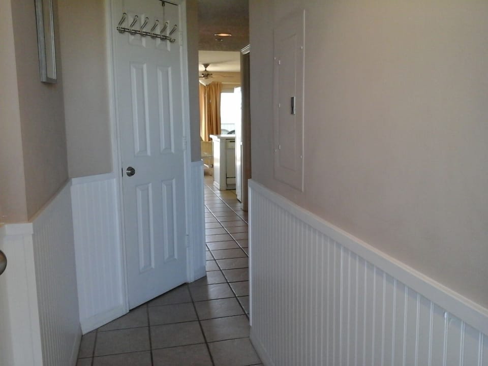 View into condo from entrance door