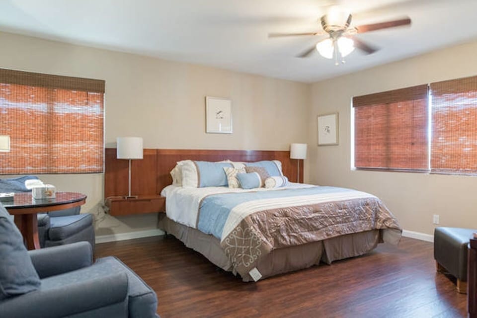 master bedroom with walkin closet and onsuite bathroom
