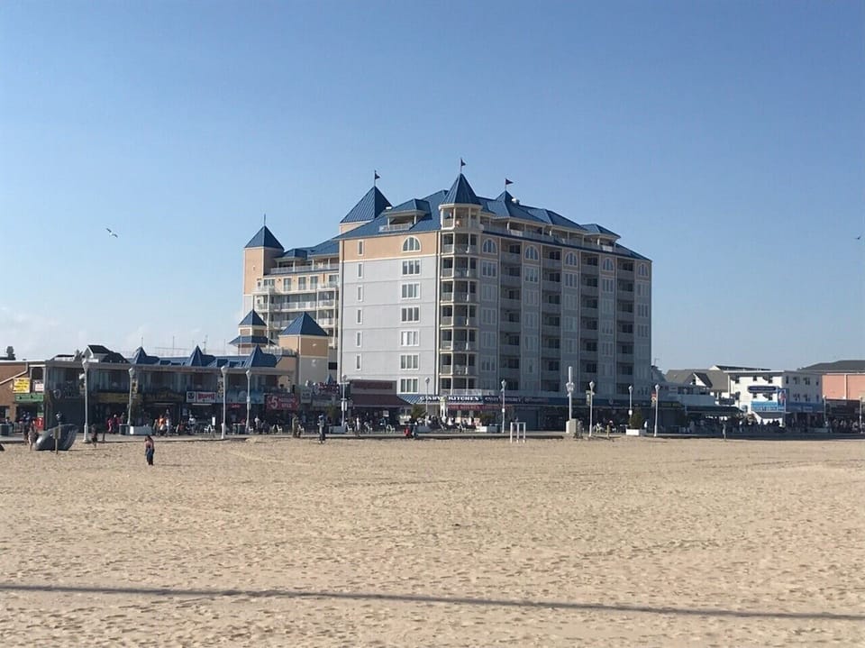 Belmont Towers view from Beach looking North