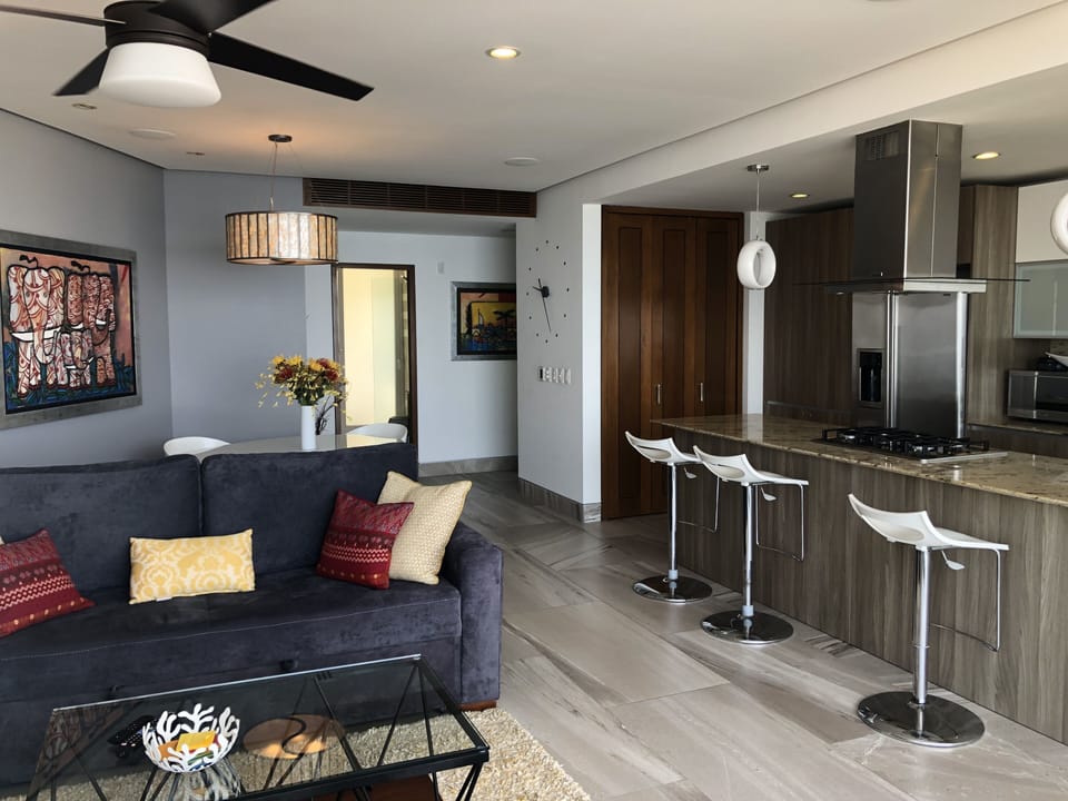 Living Room, kitchen.
