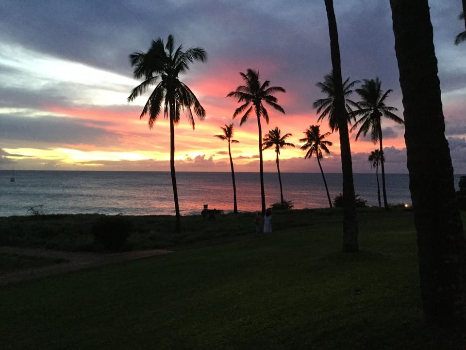 Sunset from the lanai