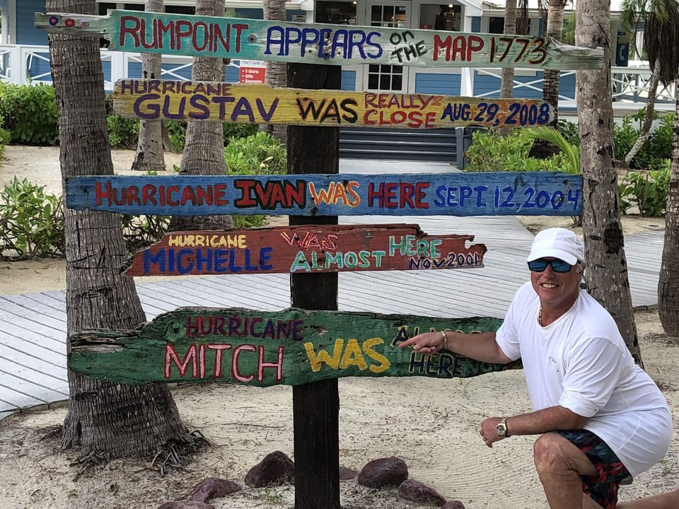 Rum Point is only 1 mile down the road from our condo