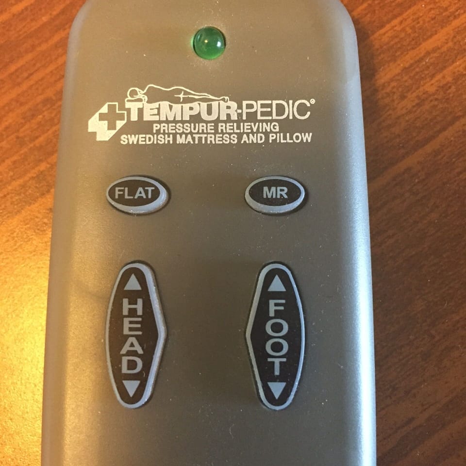Remote control to set your King bed in master with 2 remotes