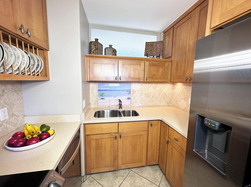 Fully equipped kitchen for all your cooking needs