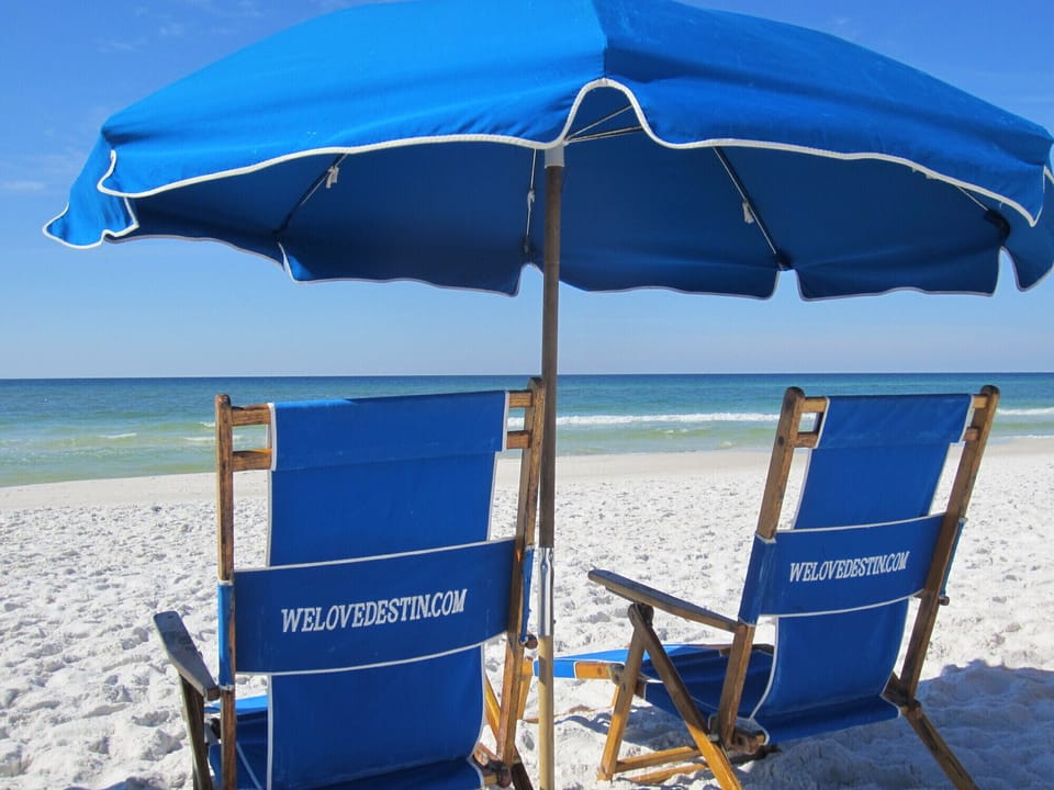 Four beach chairs and Two umbrellas reserved for you daily from March-October