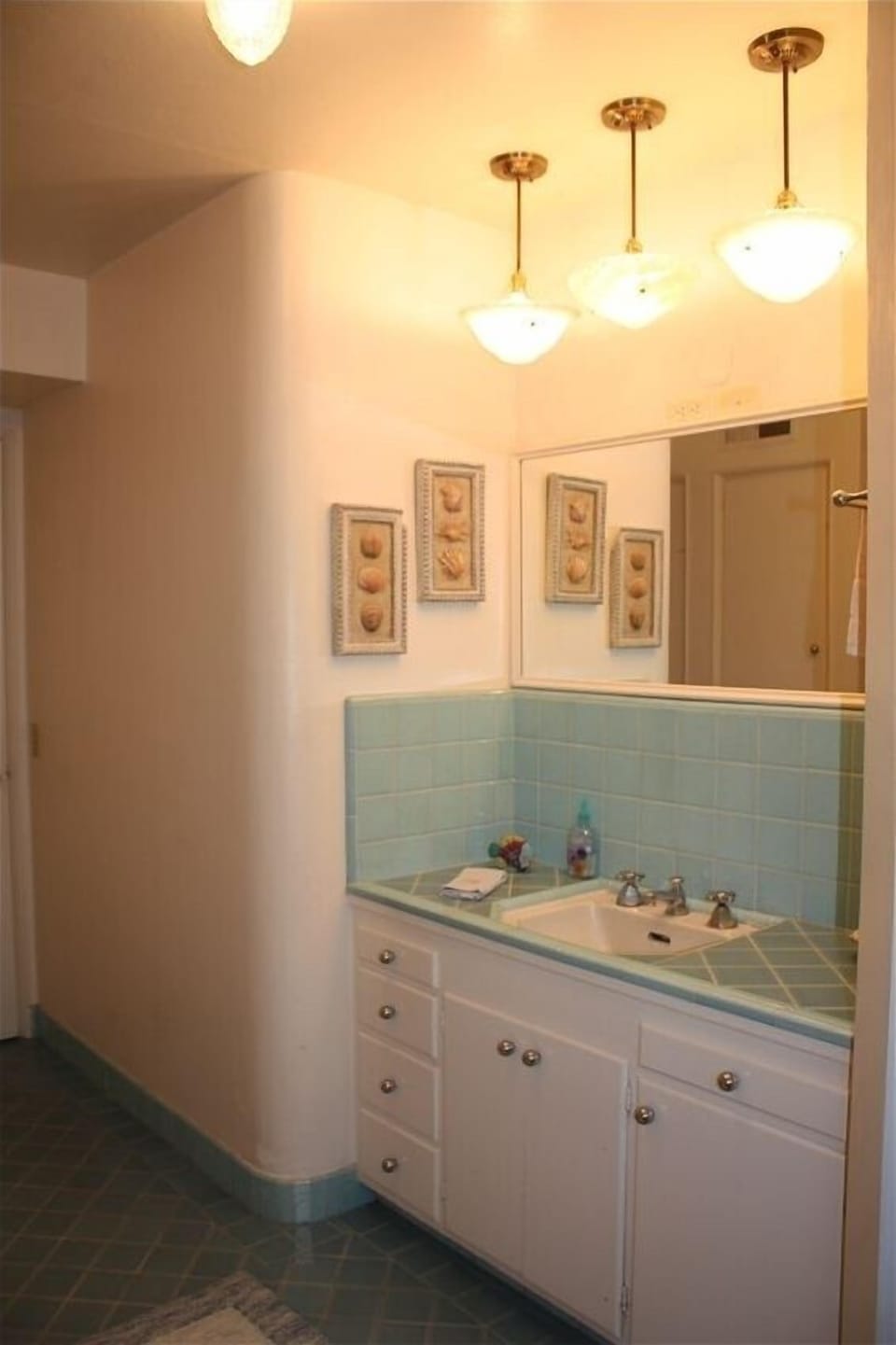 Hall Bath 1: walk-in shower, separate tub, sink, toilet