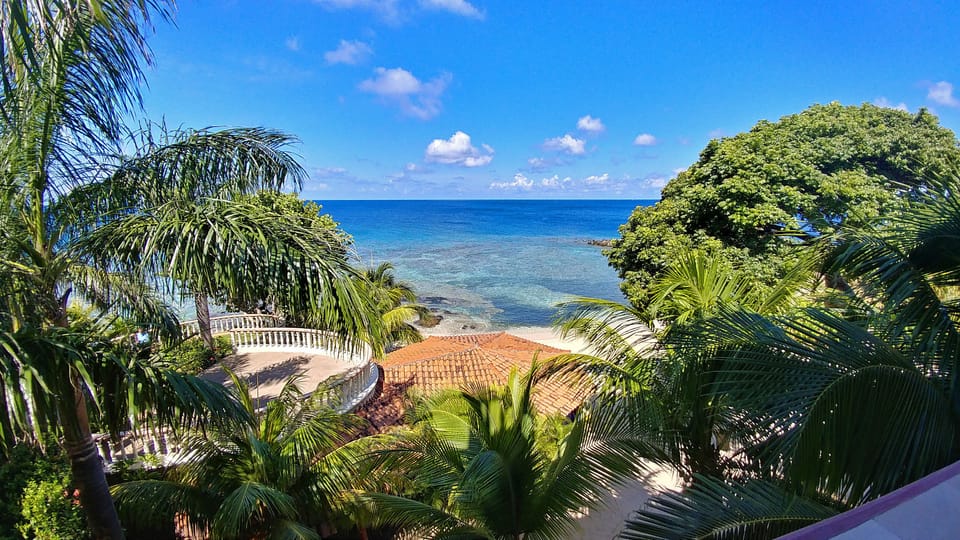 Amazing view from the front balcony. Comfy furniture makes an ideal spot