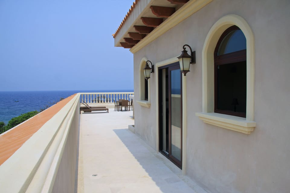 Entrance to the roof deck through the gameroom