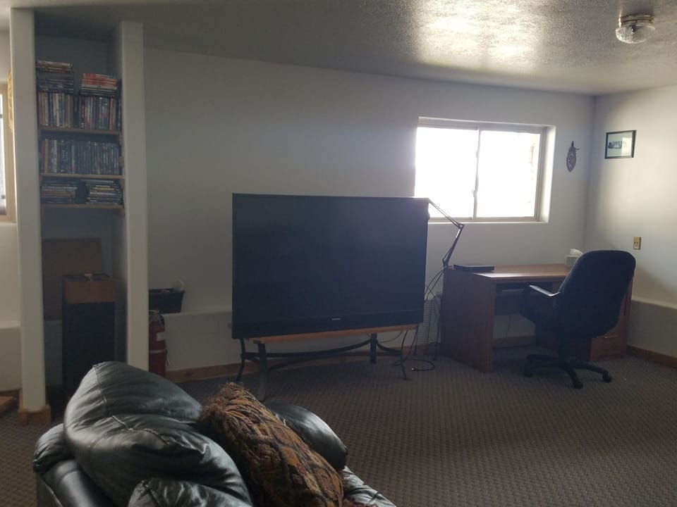 The downstairs space. 