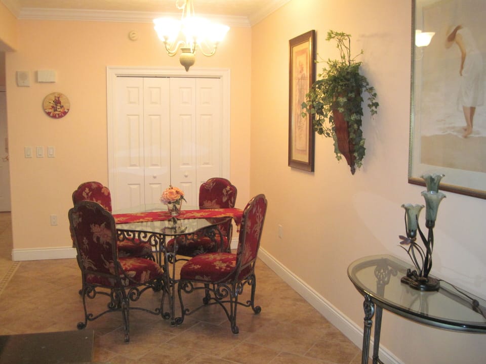 Dining Area with Bunkies behind door