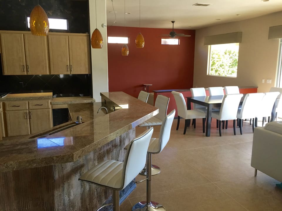 TV room past dining area now has wrap around sectional (see next photos)