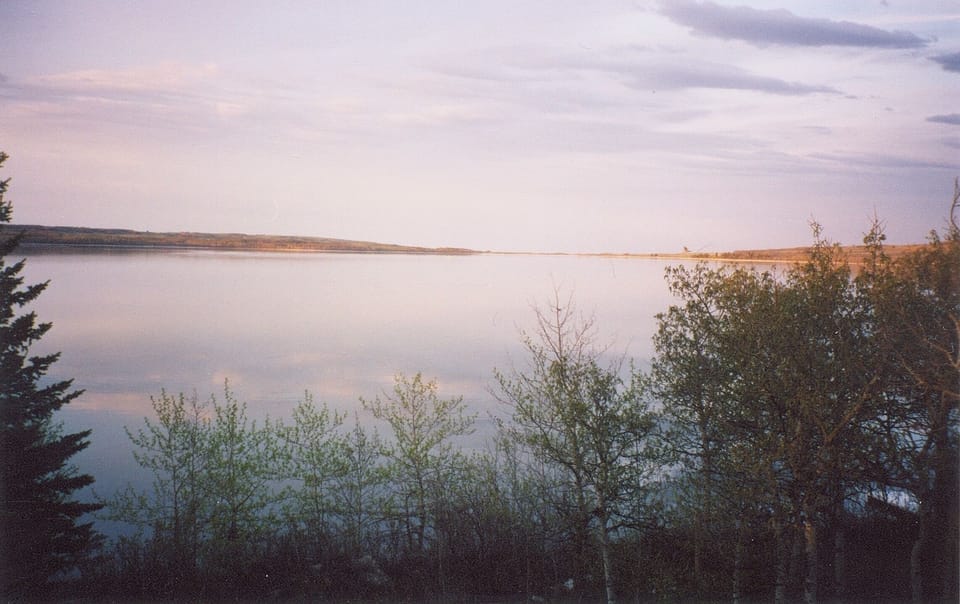 Sunset on Duck Lake.