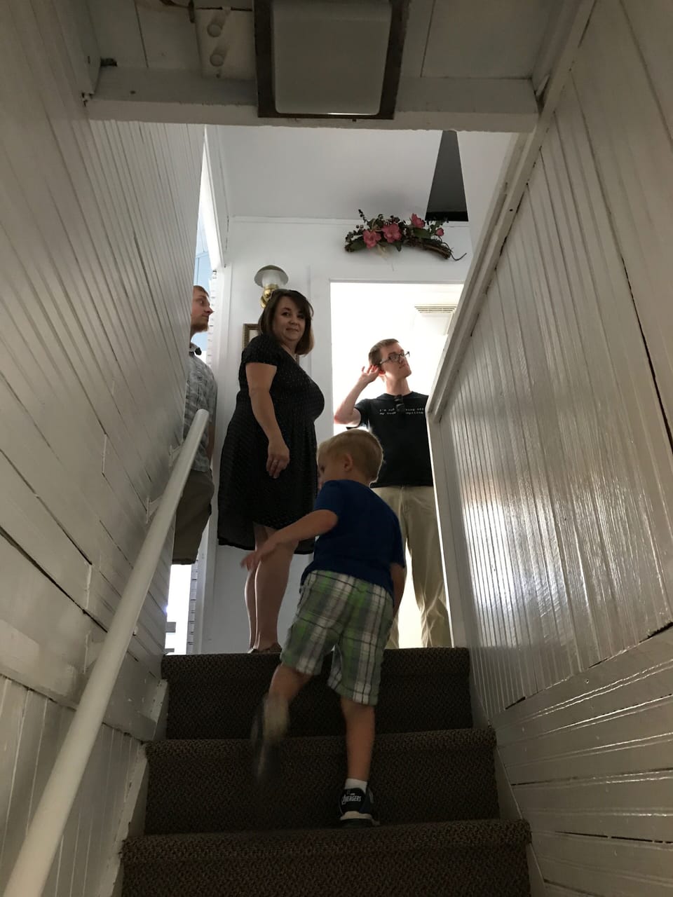 Stairs to 4 bedrooms and a bathroom