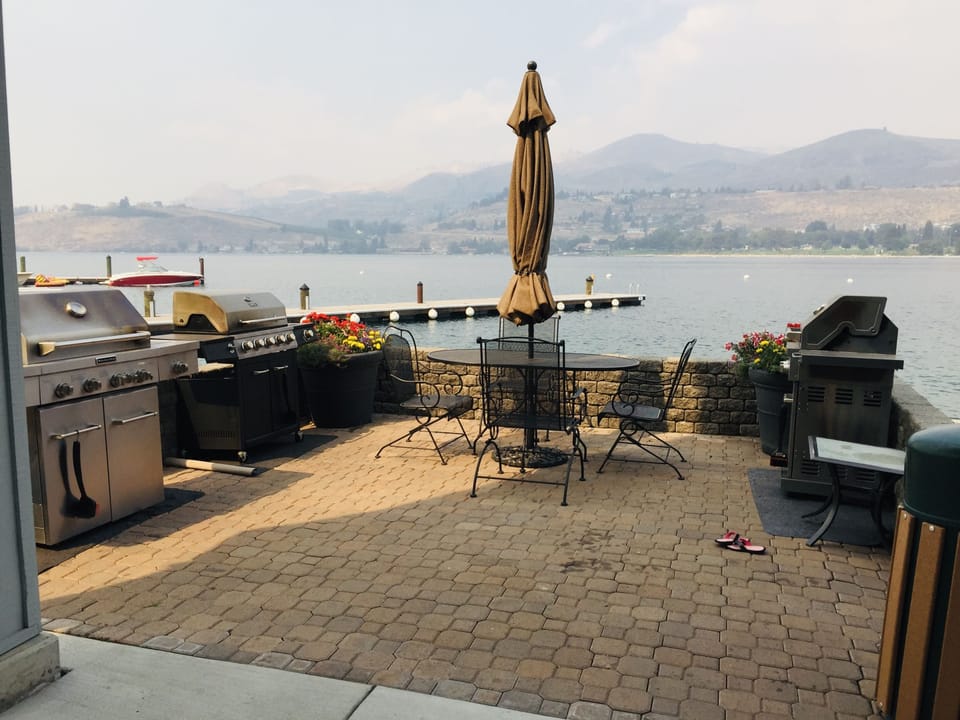 BBQ area for use by the office.