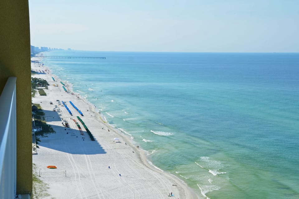 Balcony view looking West towards the pier at Pier Park.
