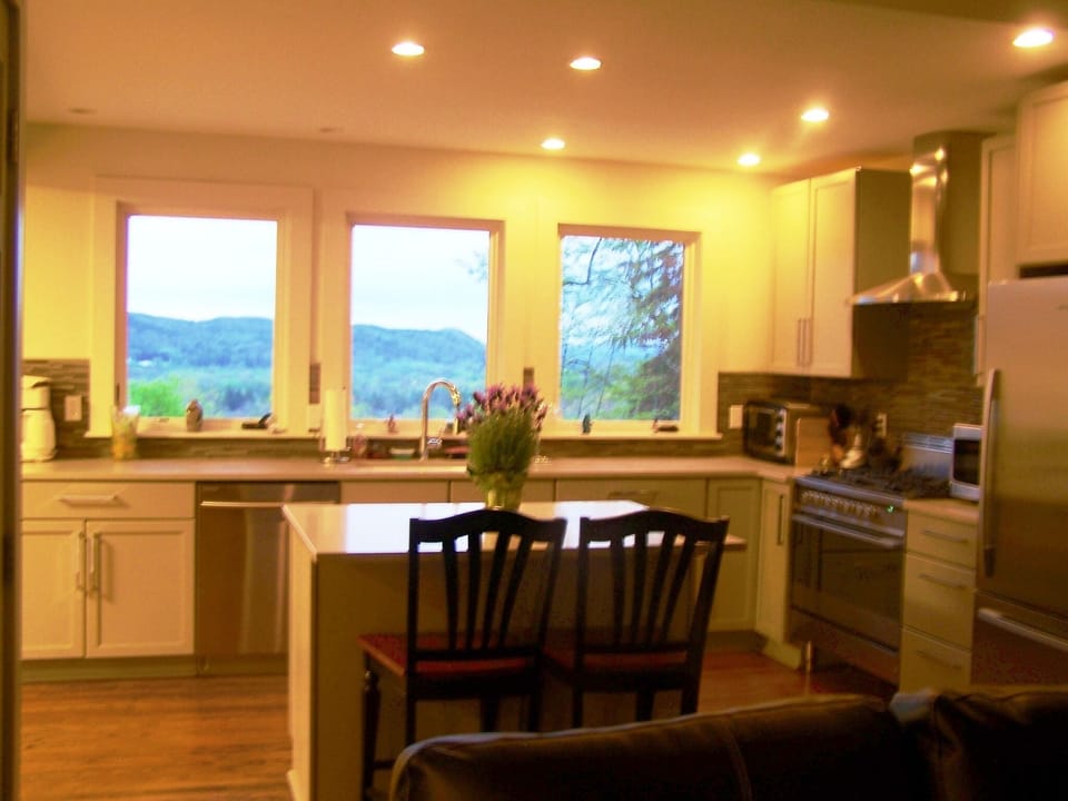 The view from the kitchen is such a bonus!