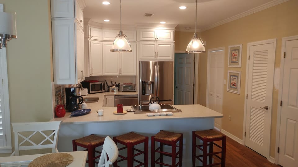 view of kitchen from living room