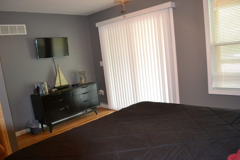King Bed #1   smart tv  walk out access to top deck.
