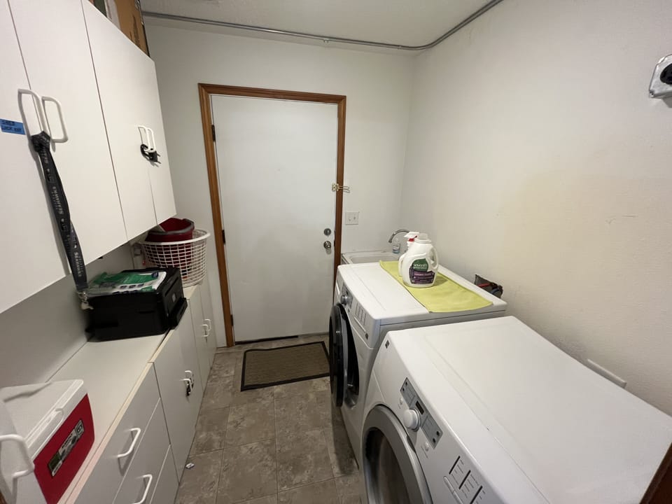 Laundry room.