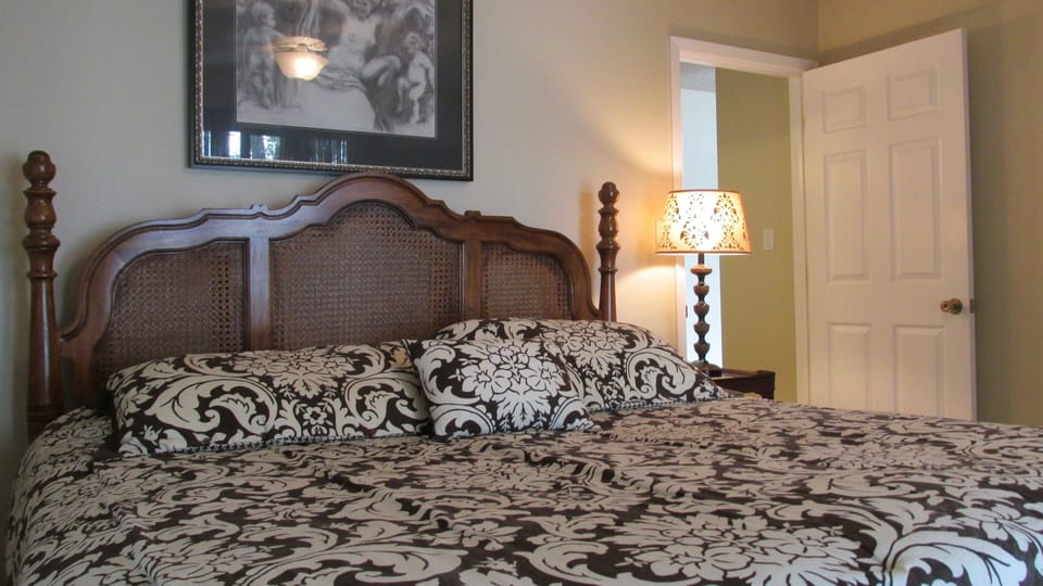 Master bedroom with king size bed