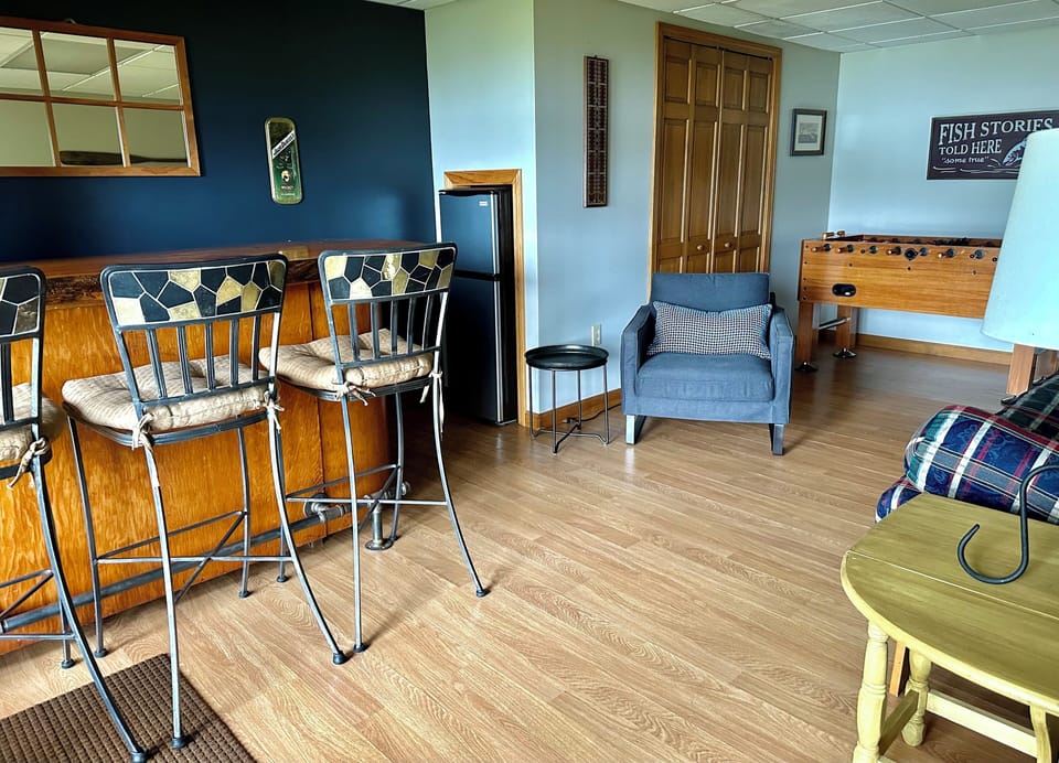 Family Room with Foosball table and adult and childrens games