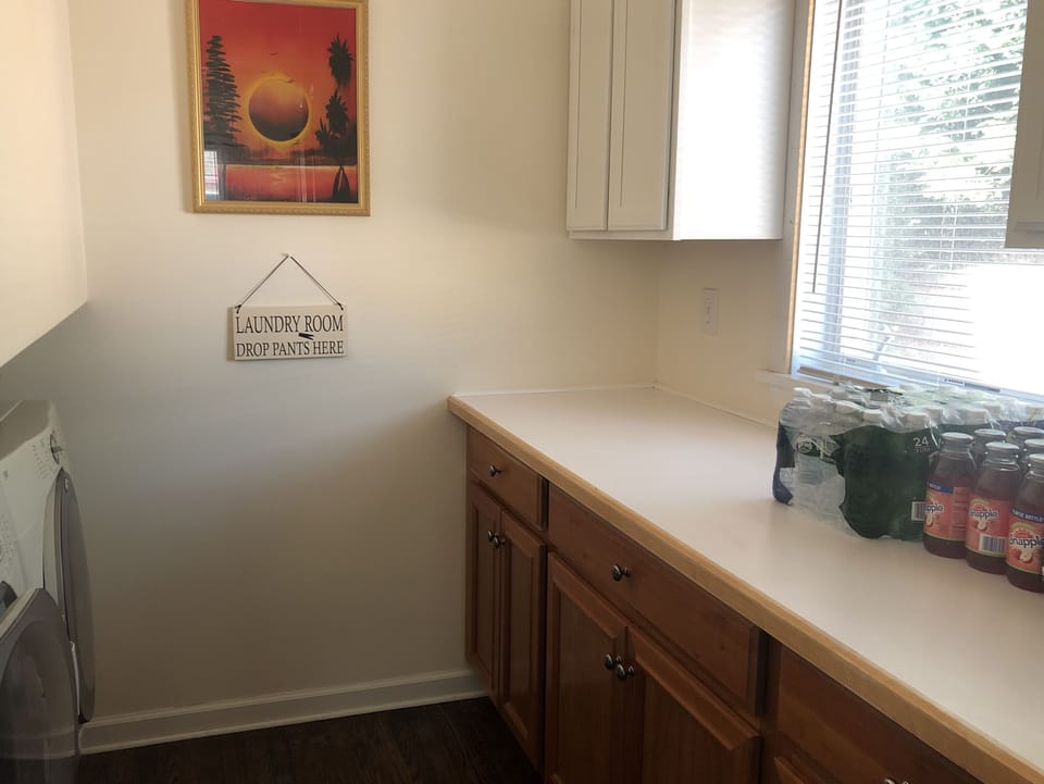 Separate laundry room