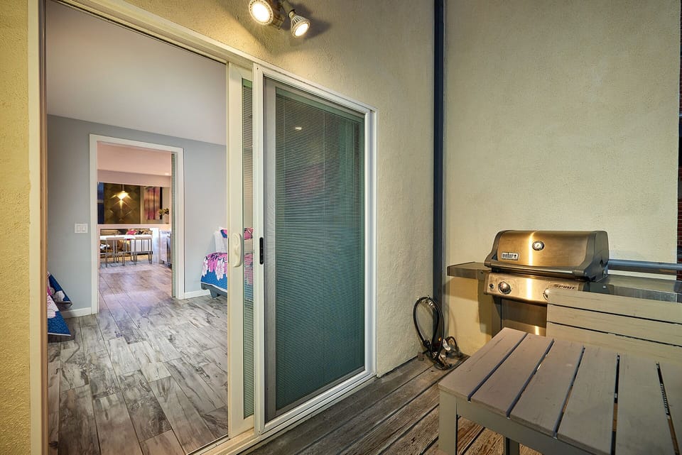 2nd Floor Balcony with Weber Grill