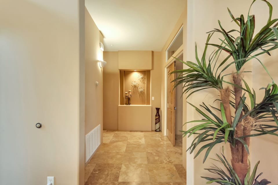 Hallway to Main master and third bedroom