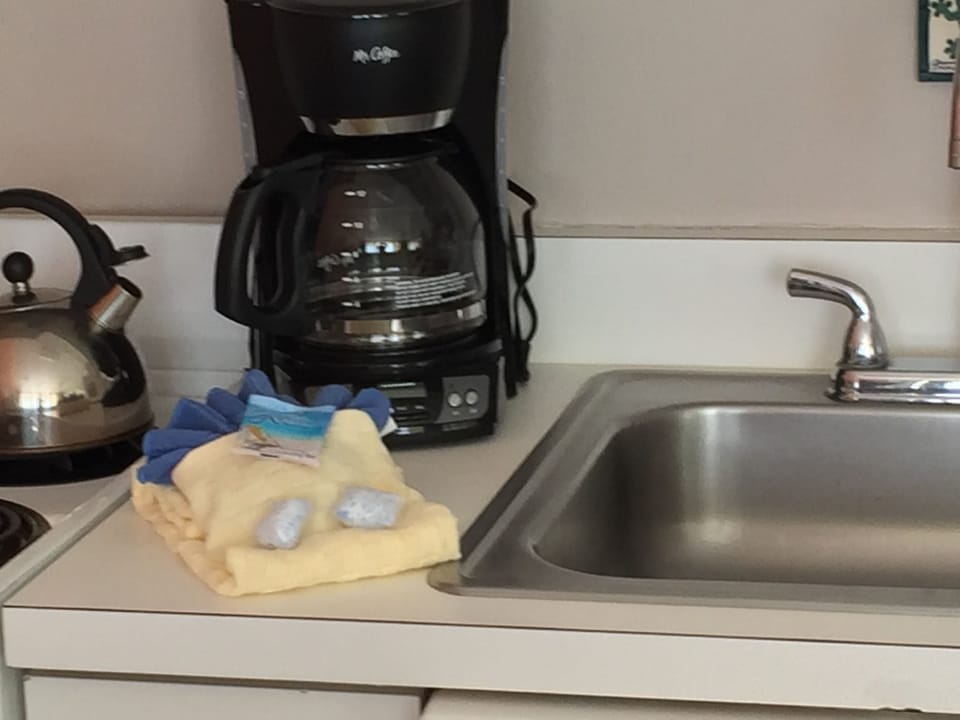 Attention to detail for our guests. We also now have a keurig machine.