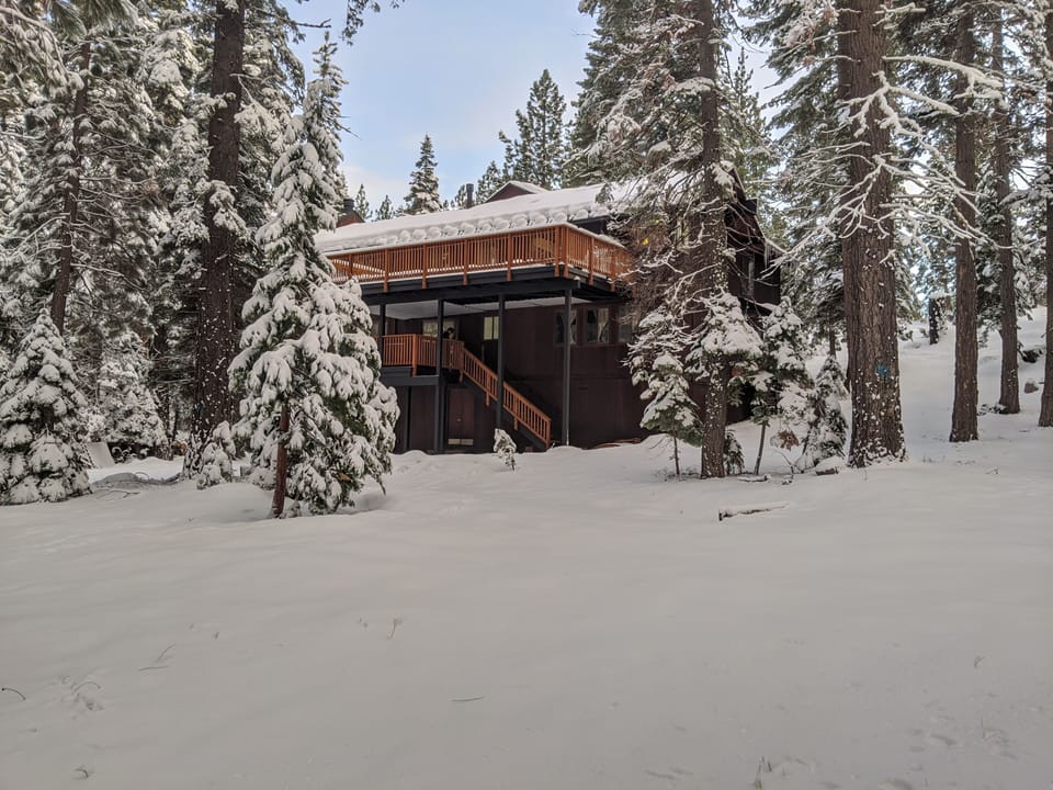 Wintertime at back of property 