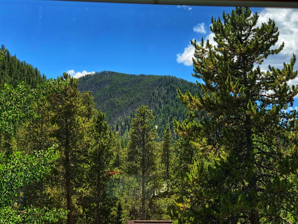 View out the front from inside of townhome