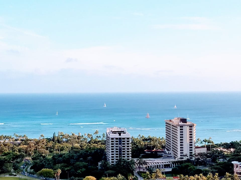 Ocean view from studio window
