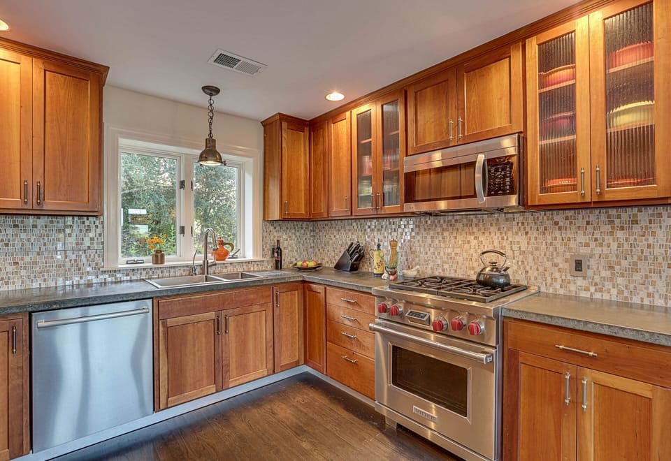 Kitchen with high-end appliances