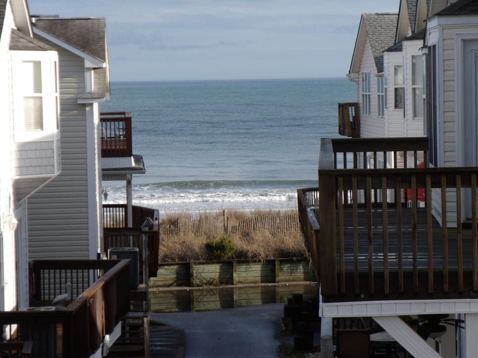 View of Ocean from the upper deck.