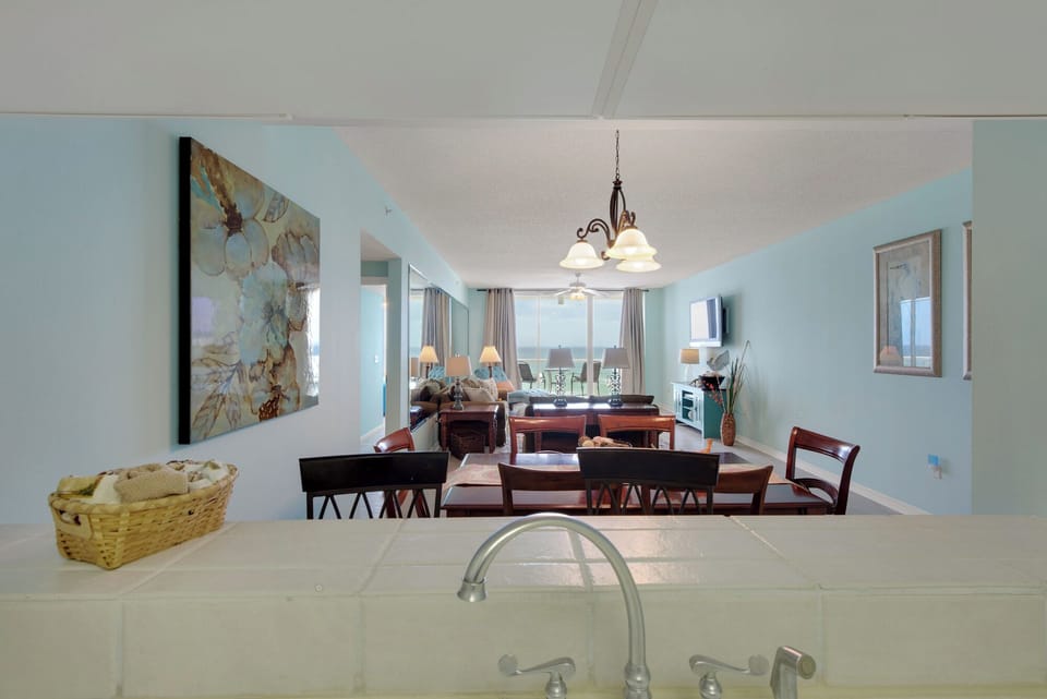 Kitchen Bar area overlooking living room
