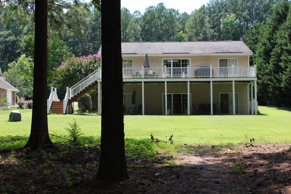 Lake side of the house.