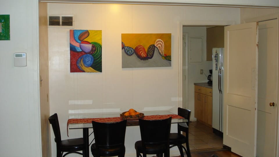 Dining area with kitchen in Background