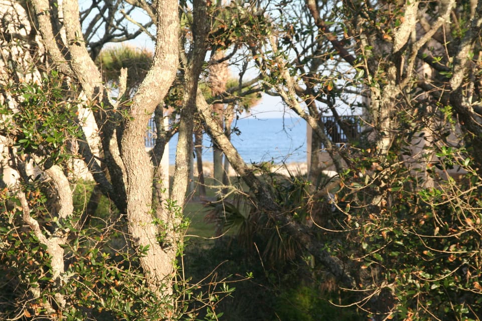 A peak at the ocean from Master Bedroom