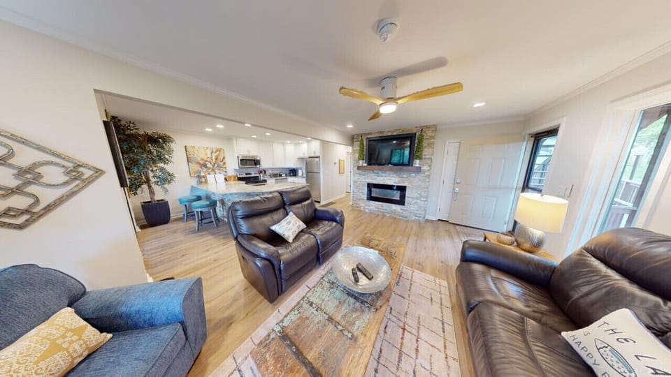 Remodeled open family room