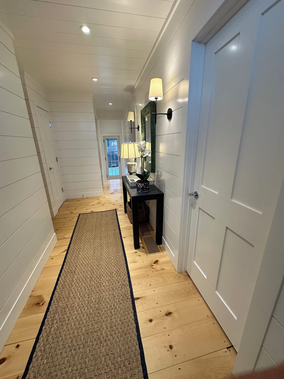 View of front hall from front door