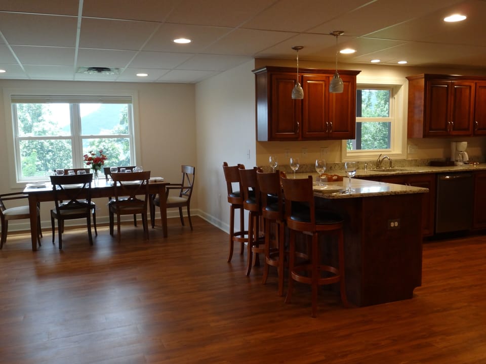 Dining area & kitchen seating
