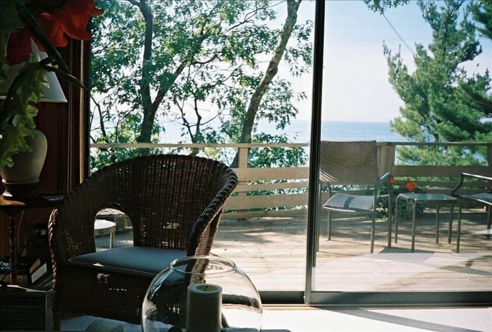 View out front from inside