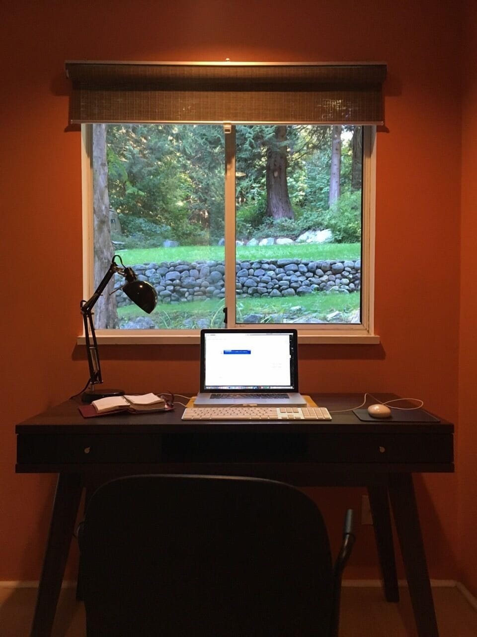 Office desk view
