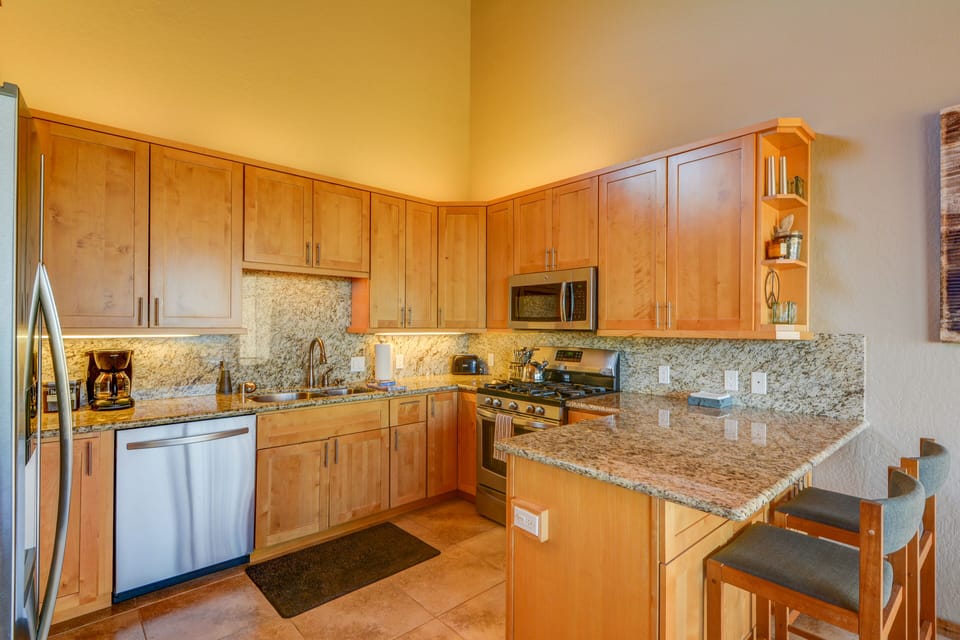 Windsong's well-appointed kitchen