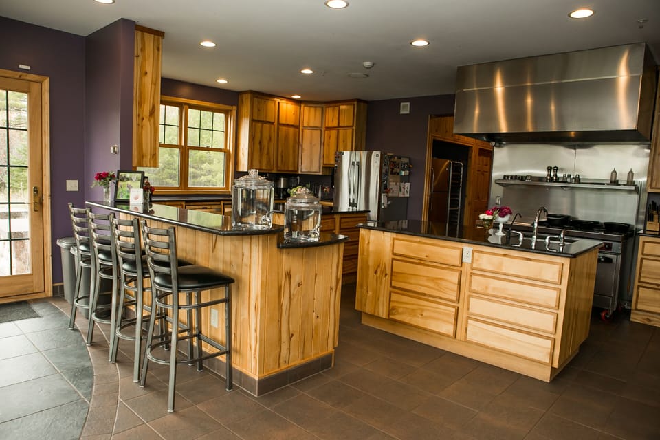 The gourmet kitchen...