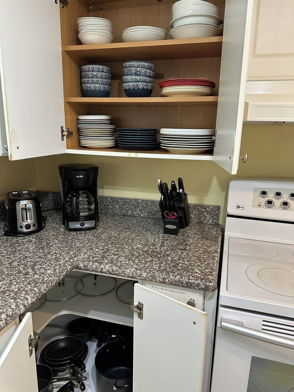 Kitchen .. fully stocked for your convenience
